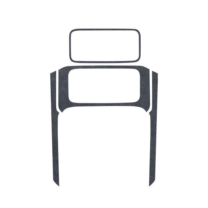 Pour ZEEKR 001 2026, 001 Max Ultra voiture rangée arrière panneau d'accoudoir arrière bande de garniture en métal Alcan tara daim accessoires de Modification de voiture