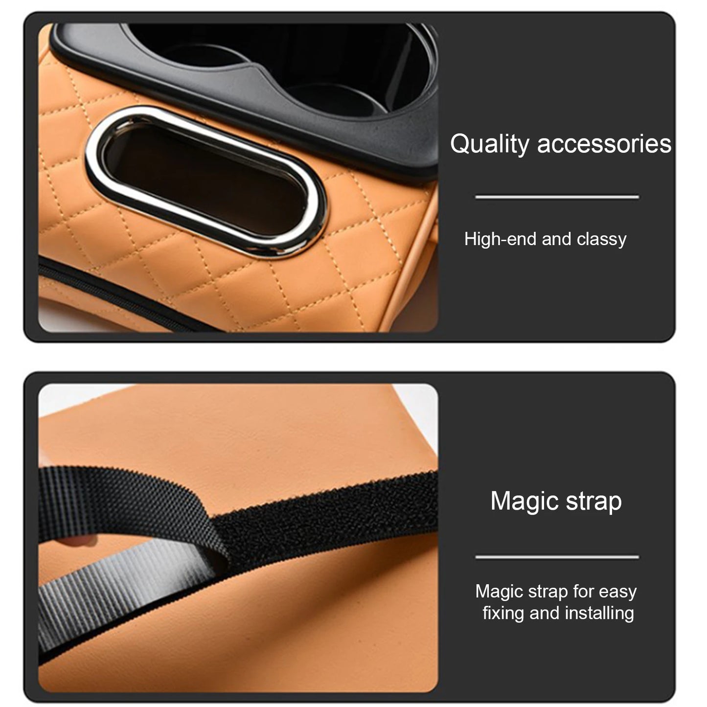 Coussin d'extension multifonctionnel pour accoudoir de voiture, coussin de console centrale épaissi de 7,5 cm, support de coude, organisateur de voiture