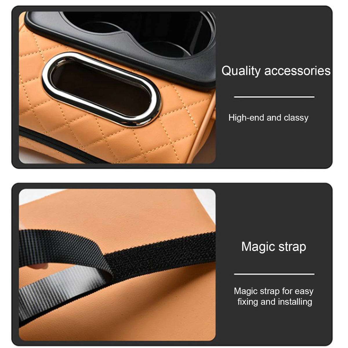Coussin d'extension multifonctionnel pour accoudoir de voiture, coussin de console centrale épaissi de 7,5 cm, support de coude, organisateur de voiture