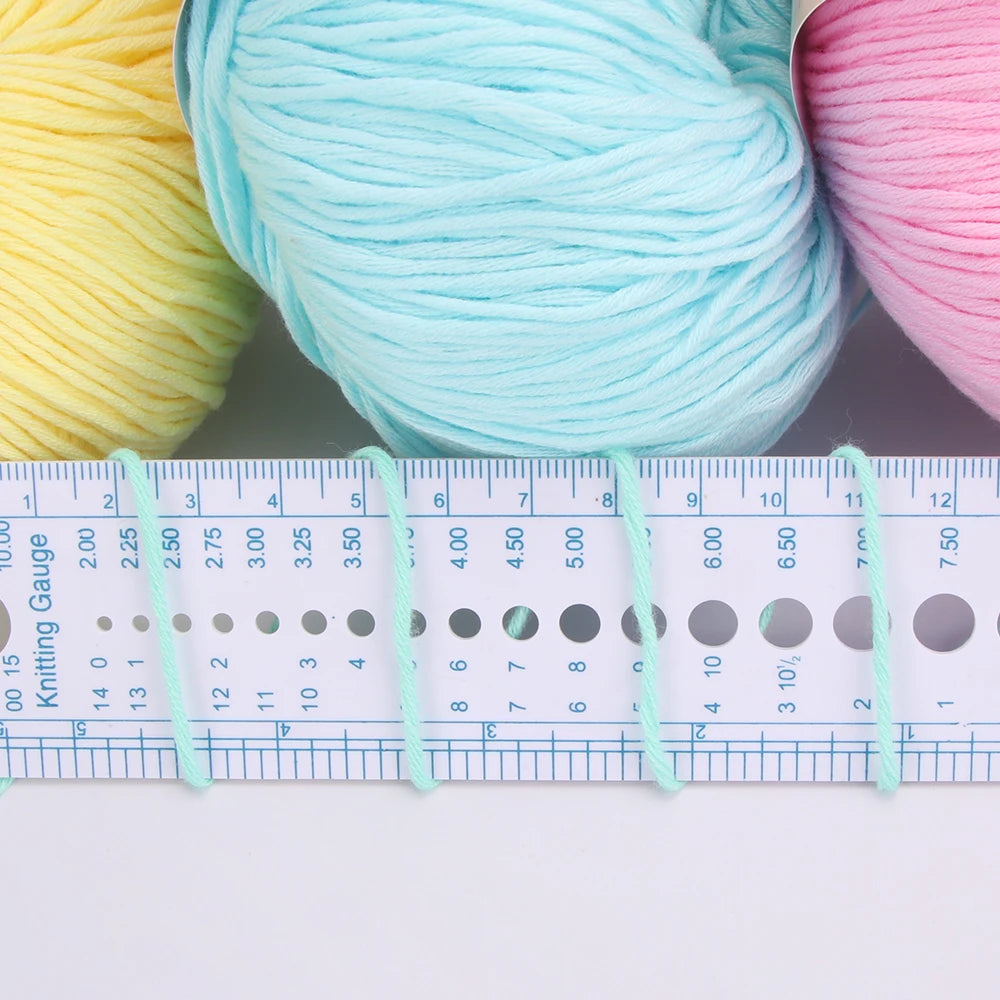 QJH Fil 100% coton biologique, fil pour tricoter, crochet et artisanat, paquet de 2 - 1,76 oz/136 mètres/1 pièce, léger, Dk