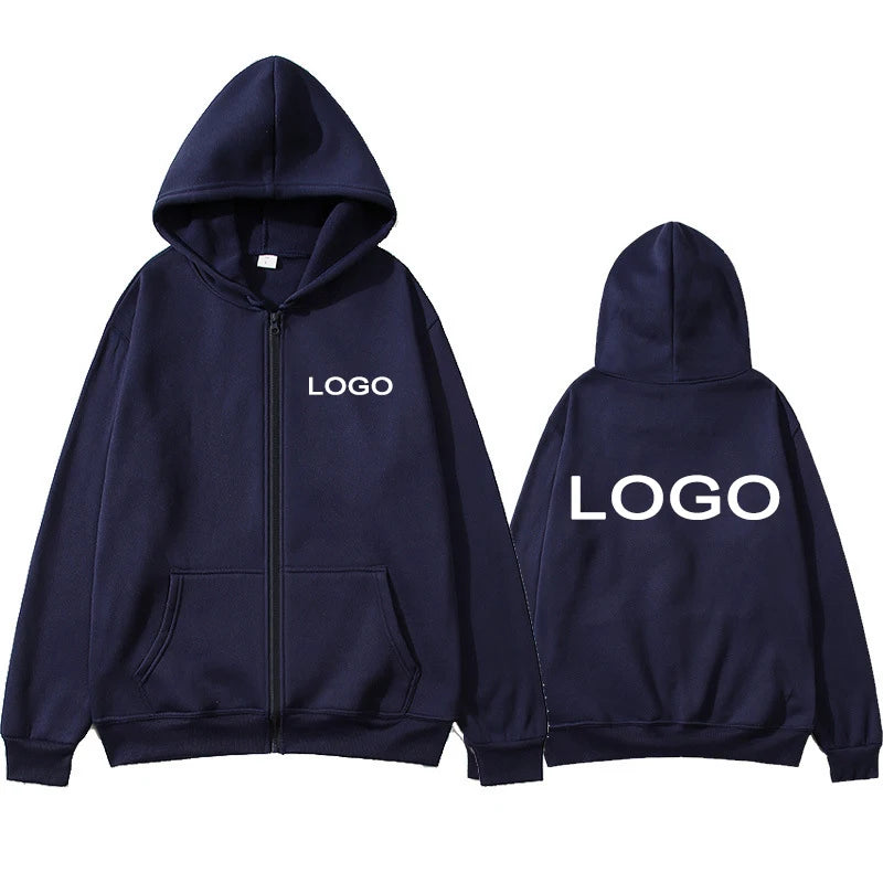 Sweat à capuche imprimé personnalisé pour hommes et femmes, fermeture éclair, ample, vêtements décontractés, mode, manches longues, pull à capuche, personnalité