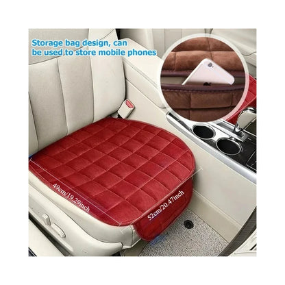Housse de siège de voiture, coussin chaud d'hiver, antidérapant, universel, pour chaise avant, coussin respirant pour véhicule, protection automobile