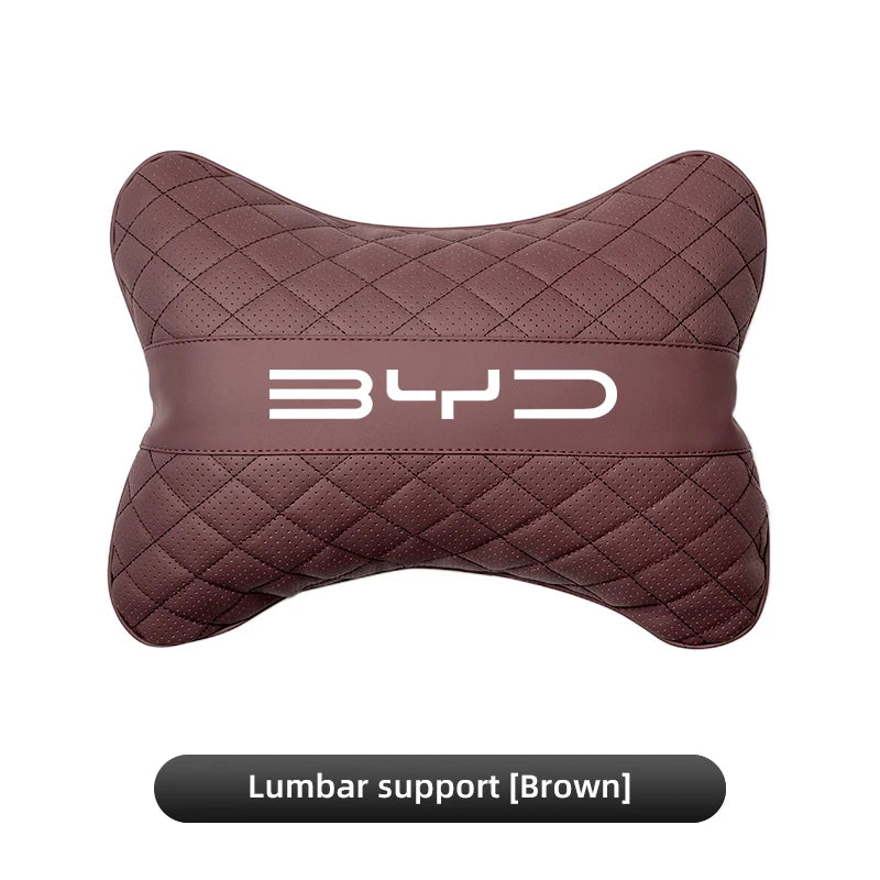Oreiller de cou pour siège de voiture, appui-tête, coussin de soutien de la taille lombaire pour BYD Atto 3 Yuan Plus Han Tang EV F3 E6 Dmi Song F0 Qin Pro G3 Ea1