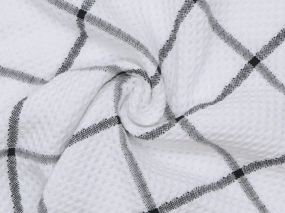 Chiffons de cuisine en coton à carreaux, chiffons de cuisine, essuie-mains, débarbouillettes super douces et absorbantes, 12x12in, 6 paquets