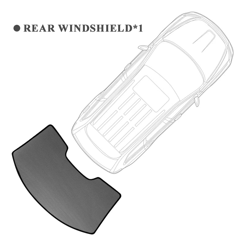 Pare-soleil magnétique pour voiture BYD YangWang U8 2023 2024, cadre de pare-brise avant, rideau pour fenêtre latérale arrière de bébé, bouclier pare-soleil