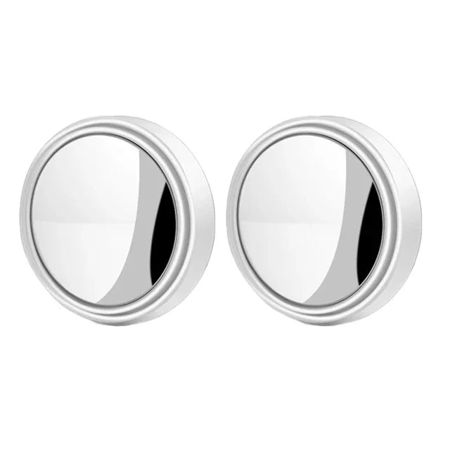 Rétroviseur Convexe à Cadre Rond pour Angle Mort, Accessoire de Voiture, Résistant à 360, Réglable et Transparent, 2 Pièces