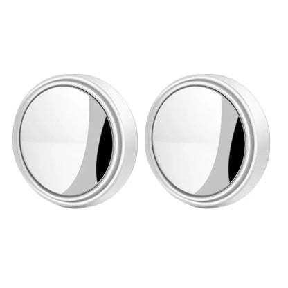 Rétroviseur Convexe à Cadre Rond pour Angle Mort, Accessoire de Voiture, Résistant à 360, Réglable et Transparent, 2 Pièces