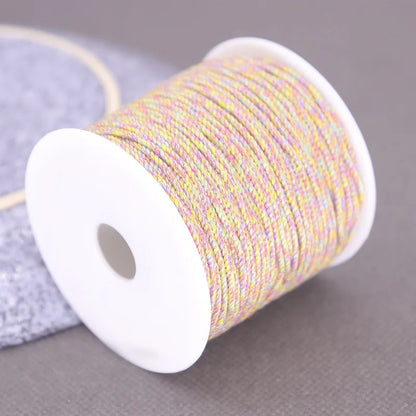 Corde de coton pour macramé, ficelle, ficelle, fil, artisanat, couture, tentures murales faites à la main, bohème, fête de mariage, décoration d'intérieur, 1.2mm, 37m