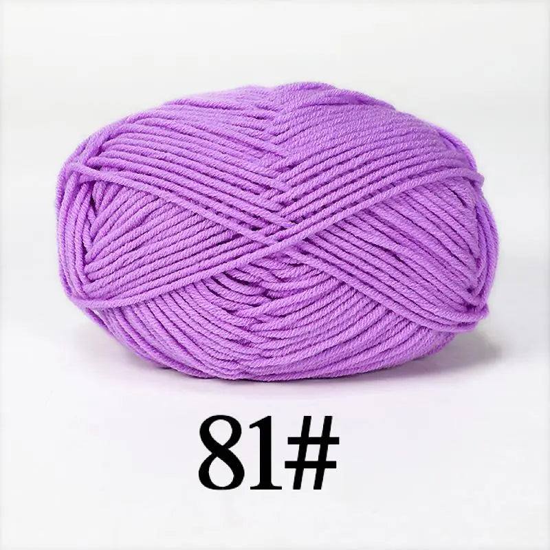 Combinaison de fils de coton au lait, couleurs mélangées, ensemble de fils à tricoter au Crochet pour bricolage artisanal, pull, écharpe, tricot, 5 pièces