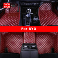 DOODRworking-Tapis de sol de voiture personnalisés pour BYD, Atto 3, DolDave Seal F0, F3, F6, E6, G3, G6, Dock Song Qin, Auto Carpets, Foot Coche Accessrespiration