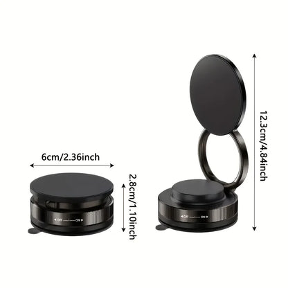 360 °   Support de téléphone magnétique sous vide réglable, ventouse pliable améliorée, support de téléphone pour tableau de bord de voiture, pare-brise, support de Smartphone