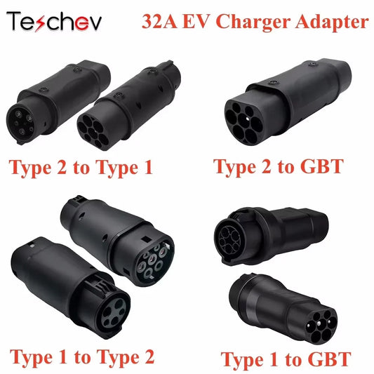 Nouveau connecteur de charge de véhicule électrique Type 2 à Type 1 J1772 EV adaptateur Type 2 à GBT EVSE chargeur Type1 à GBT EV adaptateur