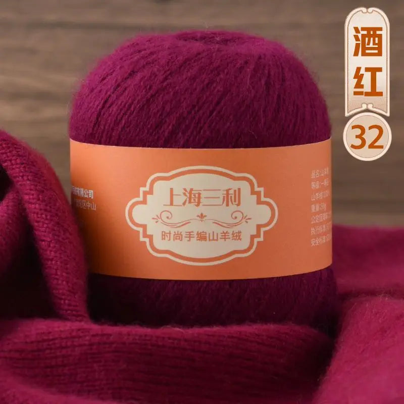Fil de cachemire mongol chaud 100 g/ensemble, 3 plis, pour pull, gants, Crochet, écharpe à tricoter, fil de laine, doux pour la peau, uni, 100%