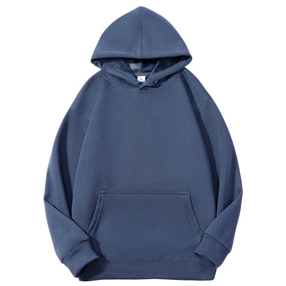 Sweat-shirt à capuche pour hommes, personnalisé avec votre Logo de marque, en coton lourd de haute qualité, pour bricolage, vêtements d'équipe, automne et hiver