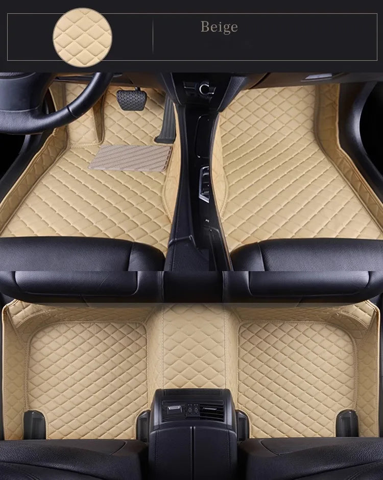 Tapis de Sol de Voiture 3D Personnalisé en Cuir Artificiel, Accessoires d'Nikpour KIT 2008, 2014, 2019, 3008, 4008, 2017-2023