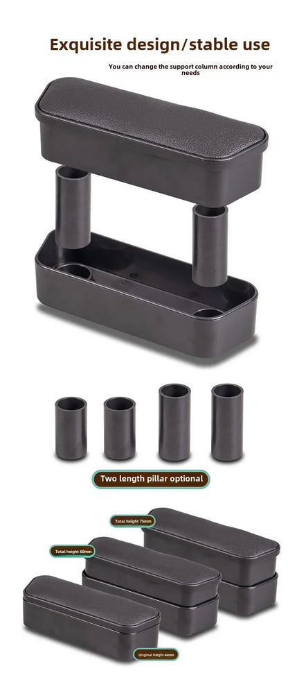Boîte de rangement universelle pour porte d'accoudoir gauche droite de voiture, boîte de rangement pour repose-coude à hauteur réglable, accoudoir, boîte d'organisation de porte automatique