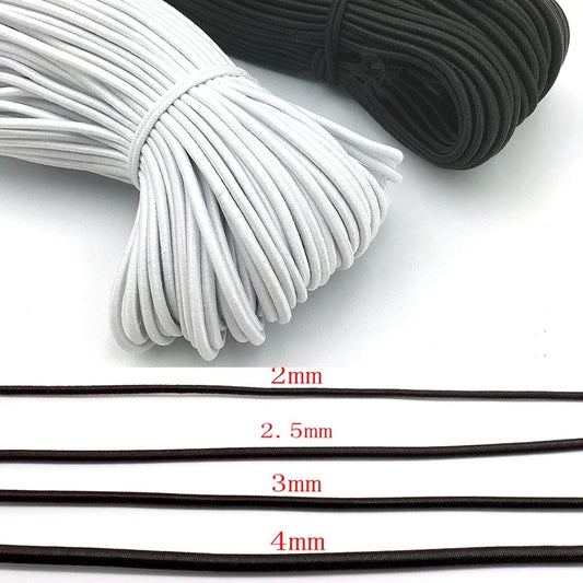 Corde élastique solide de 2/2, 5/3/4/5/6mm, cordon de choc élastique, pour la fabrication de bijoux, vêtements, couture, artisanat fait à la main