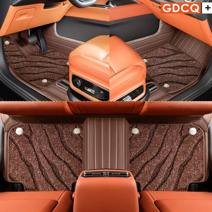 Tapis de sol de voiture en cuir personnalisé, ensemble complet pour Voyah Free, tapis de pied 2024, accessoires automobiles