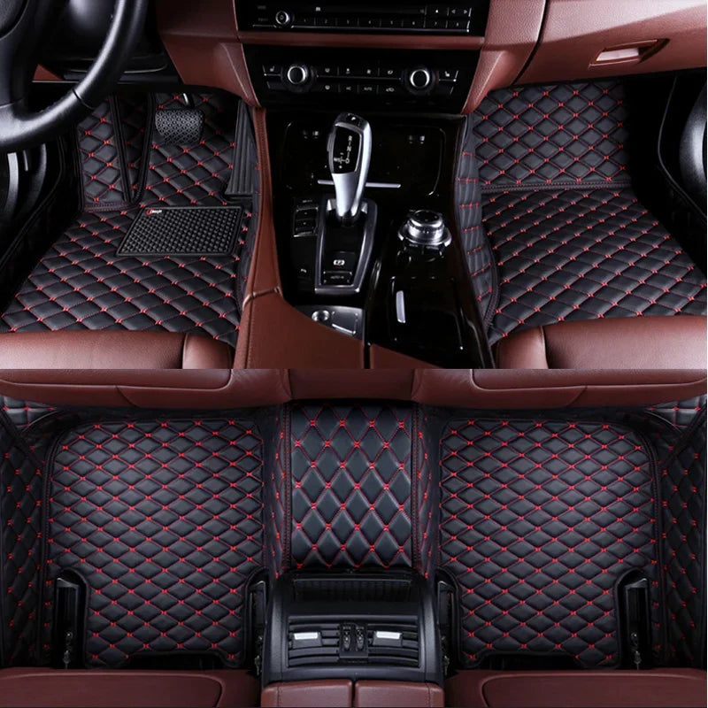 Tapis de sol de voiture personnalisés adaptés à la BMW X5 5 sièges véhicule électrique 2017-2019 tapis de pied en cuir automatique tapis