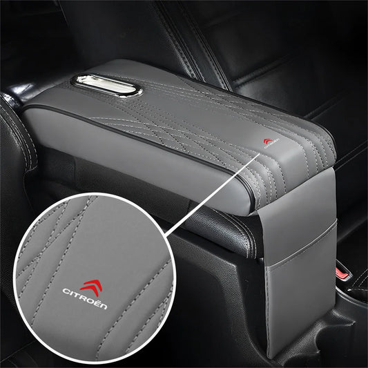 Boîte de rangement pour accoudoir épais, Console centrale de voiture, coussin avec poche de rangement pour mouchoirs, accessoires pour citroën C2 C3 C1 Picasso, 1 pièce