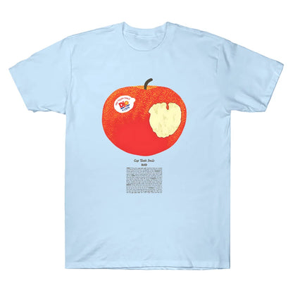 Djo Apple T-Shirt drôle dessin animé graphique t-shirts femmes à manches courtes hommes hauts haute qualité coton T-Shirt unisexe vêtements créatifs