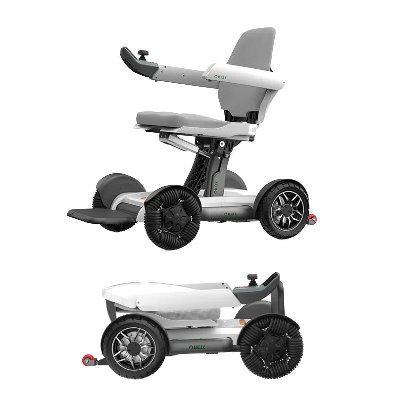 Électrique tout-Terrain intelligent et pliable automatiquement, avec batterie amovible, contrôle sans fil, alimentation pour handicapés
