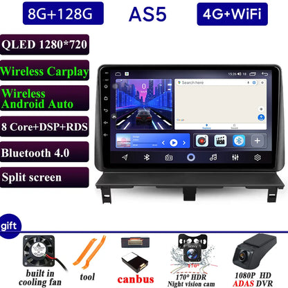 Autoradio Carplay pour Peugeot Partner 1 2002-2008 Partner origine 1 2008-2011 GPS Android Auto lecteur multimédia stéréo No 2din