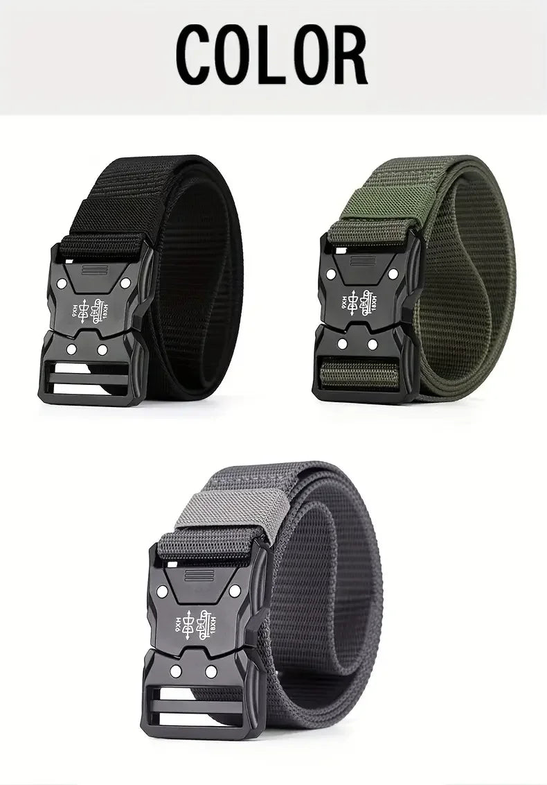 Ceinture DulWaist pour hommes et femmes, structure automatique durable, parfaite pour les aventures en plein air, accessoires unisexes, 2 pièces