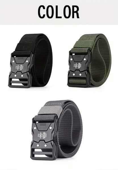 Ceinture DulWaist pour hommes et femmes, structure automatique durable, parfaite pour les aventures en plein air, accessoires unisexes, 2 pièces
