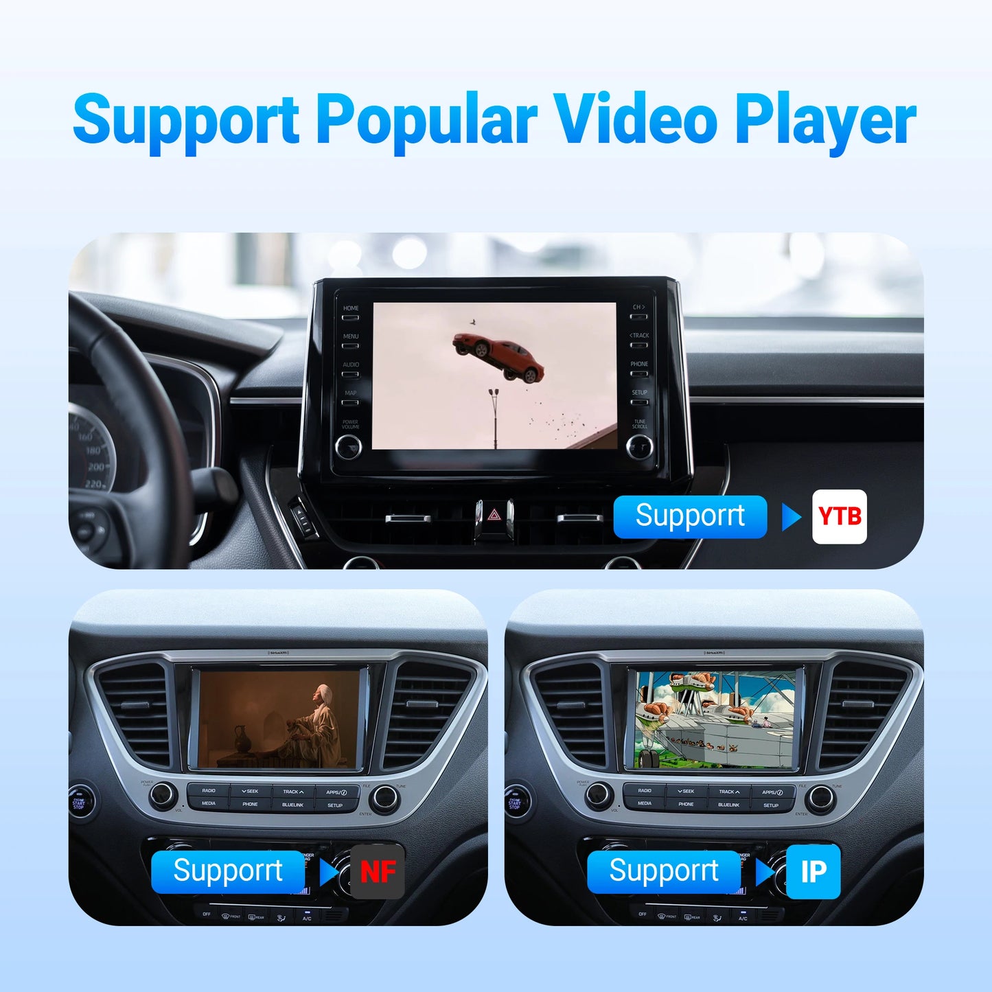 OTTOCAST P3 OttoAibox CarPlay AI Box sans fil Android Auto Smart TV Box accessoires de voiture pour Benz Audi Kia Hyundai VW Toyota 2024