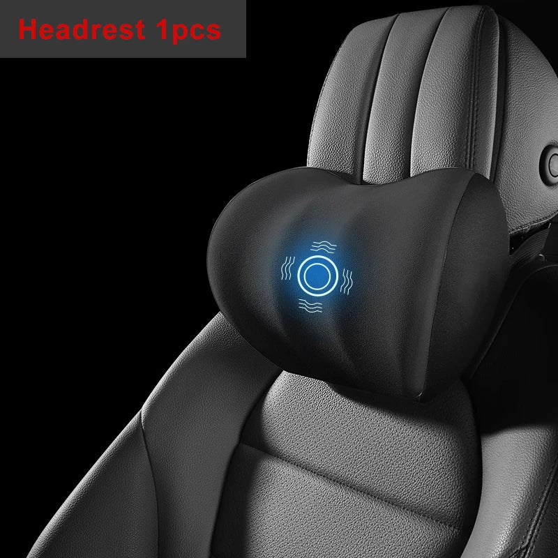 Oreiller cervical électrique pour voiture, vibration valide, support de voiture intelligent, coussin lombaire, siège, sauna, repos du dos