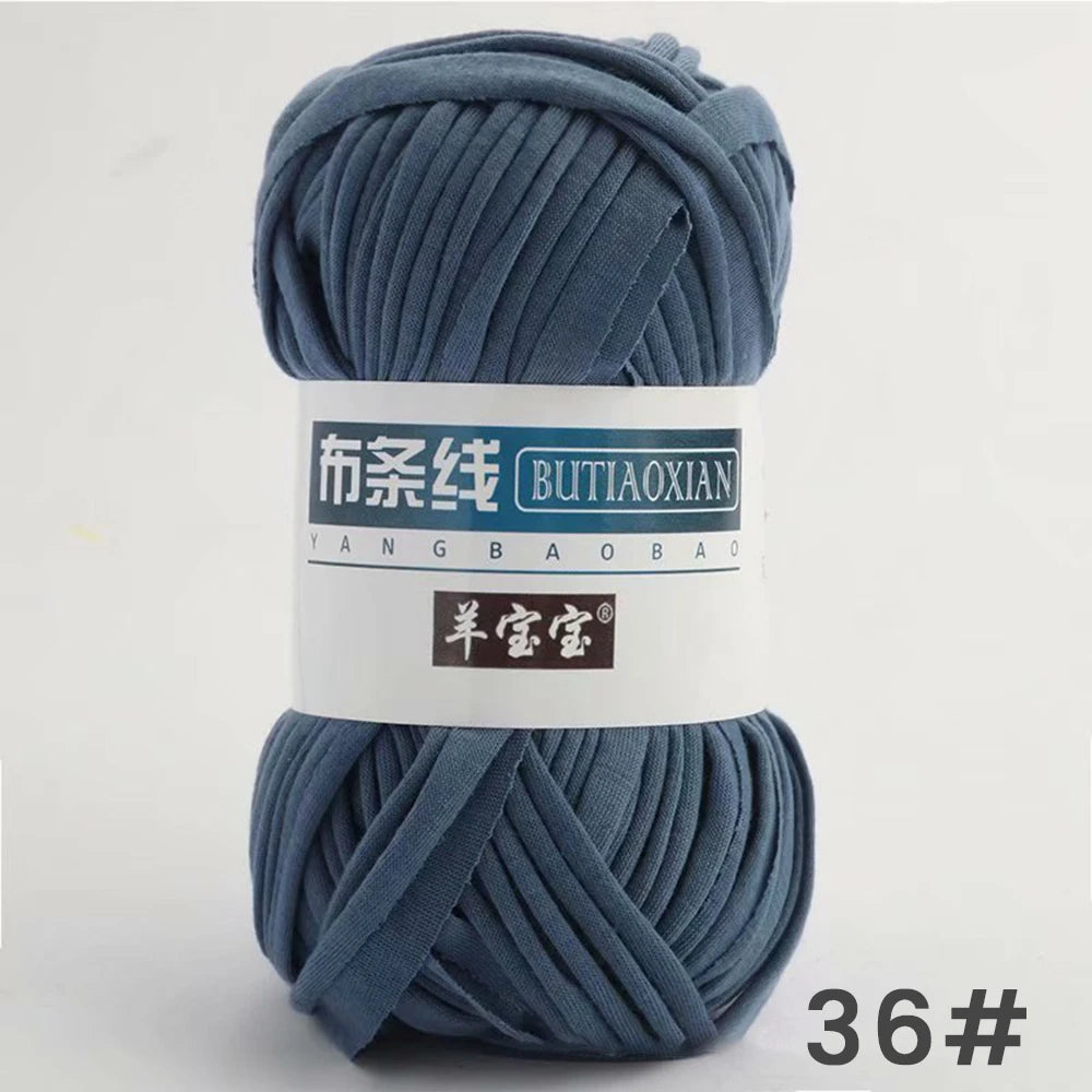 Fil épais de 100g, tissu coloré Super doux, bande de fil pour tricoter à la main, sac tissé, panier de tapis, matériel tricoté à la main, bricolage