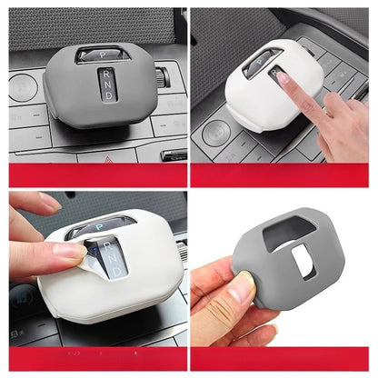 Couvercle d'engrenage de commande centrale pour BYD Qin L, poignée d'engrenage en Silicone, couvercle de boîte d'accoudoir, Anti-protection et produits spéciaux décoratifs