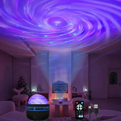 جهاز عرض النجوم المجري RGB يعمل بمنفذ USB، مصباح ليلي مع جهاز تحكم عن بعد، مثالي لتزيين الغرف والحفلات وهدايا أعياد الميلاد