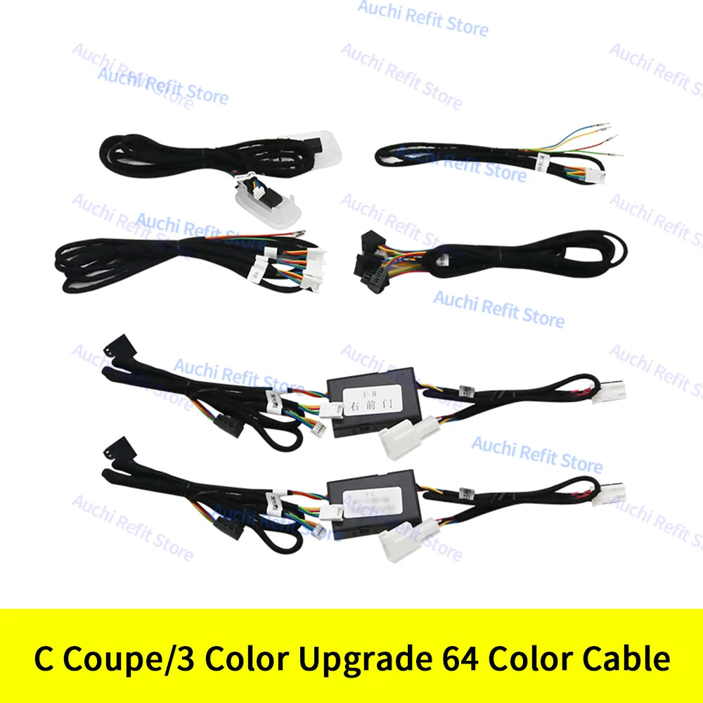 Lumières d'ambiance LED 3/64 couleurs, pour Mercedes Benz W205 X253 classe C GLC coupé C43 C63s, Instrument intérieur, lampe décorative, rénovation