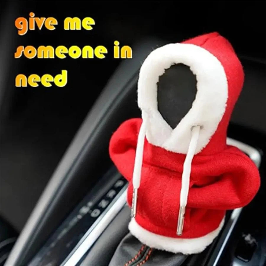 Sweat à capuche à la mode pour voiture, couvercle de pommeau de levier de vitesse, poignée manuelle, décoration de levier de vitesse, accessoires d'intérieur automobile, nouvelle collection 2024