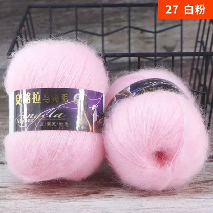 Fil de laine Mohair d'alpaga en peluche pour fil à tricoter, écharpe de pull 40 grammes/boule, fils épais de Lanas doux et chaud gonflés