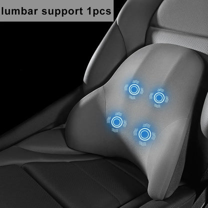 Oreiller cervical électrique pour voiture, vibration valide, support de voiture intelligent, coussin lombaire, siège, sauna, repos du dos