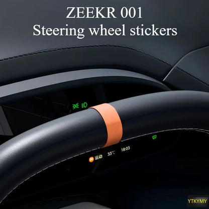 Pour ZEEKR 001/009/7X volant retour à positif étiquette Ultra-mince daim anti-rayures garniture accessoires voiture accessoires