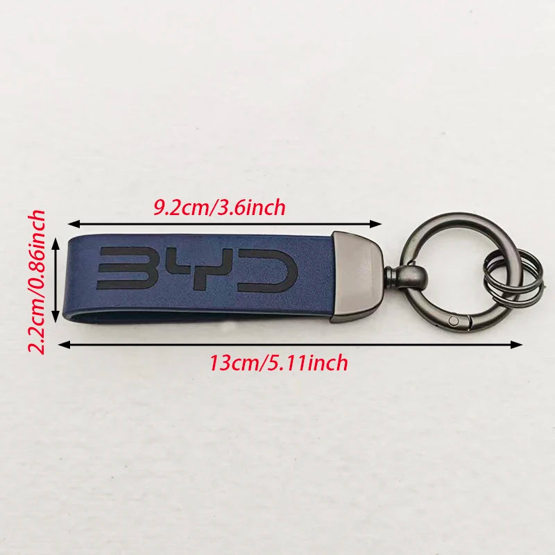 Porte-clés de voiture en cuir de luxe, Logo BYD, meilleur cadeau pour BYD ATTO SEAL DOLPHIN