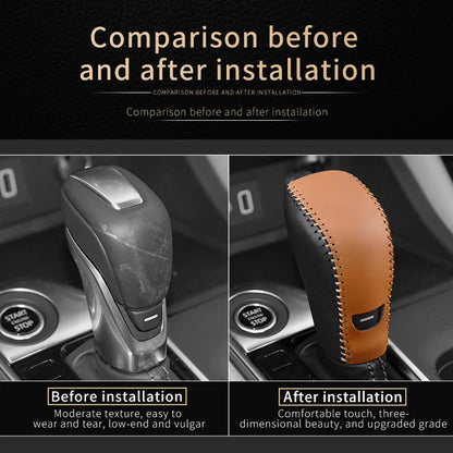 Convient pour NissanMagniteNew Sunshine pommeau de levier de vitesse couvercle levier de vitesse étui de protection poignée housse en cuir manette de vitesse manette de vitesse