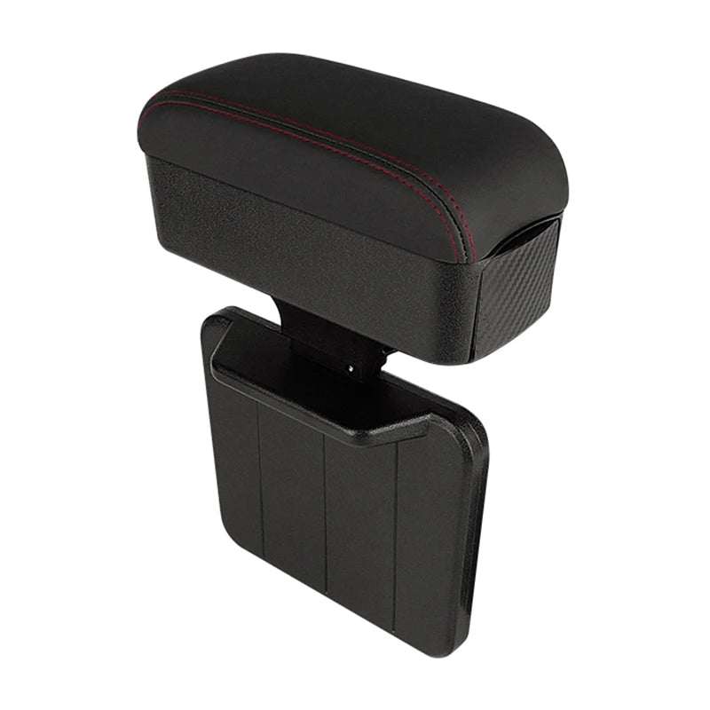 Boîte d'accoudoir de voiture avec porte-gobelet caché, organisateur de Console centrale de voiture multifonctionnel pour la plupart des modèles de voiture, sans perçage