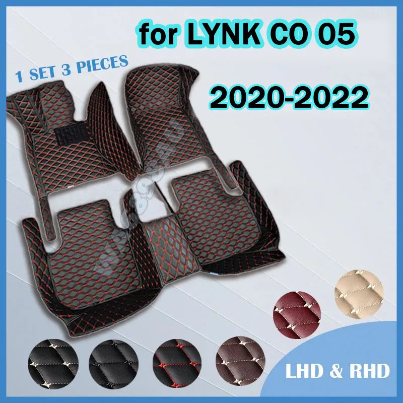 Tapis de sol de voiture en cuir de haute qualité, personnalisé pour LYNK CO 05 2020 – 2022, accessoires d'intérieur automobile