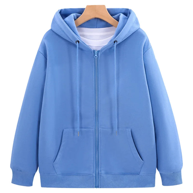 Sweat à capuche 100% coton, Logo personnalisé, décontracté, fermeture éclair, impression, Design d'entreprise, qualité, sweat-shirt fin, broderie, marque de personnalité
