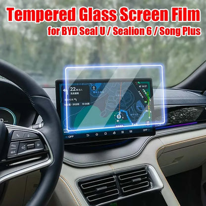 Protecteur d'écran en verre trempé pour BYD Seal U / Sealion 6 / Song Plus 2021 – 2023, Film anti-rayures pour affichage de Navigation GPS de voiture