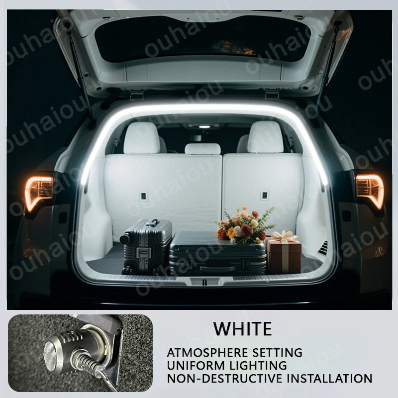 Pour Lynk & Co 01 lumière de modification de la lumière du coffre lumières d'ambiance blanc chaud blanc barre lumineuse LED de coffre arrière