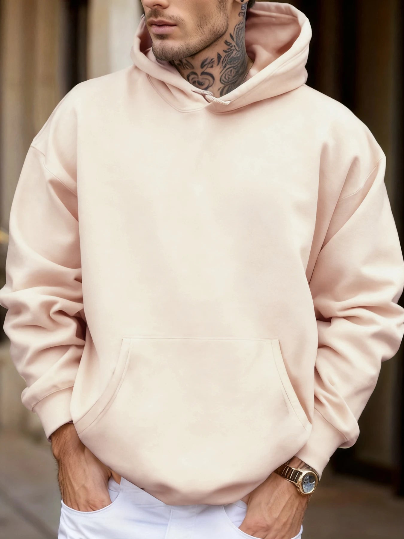 Sweat-shirt à capuche pour homme, doux et solide, confortable, avec poches en polaire, basique, chaud, Streetwear, décontracté, ample, unisexe, automne