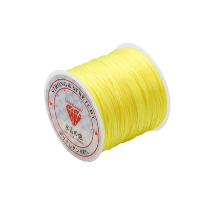 Fil élastique rond en cristal, 10 mètres, 0.7mm, cordon extensible en caoutchouc et Nylon pour la fabrication de bijoux, Bracelet de perles
