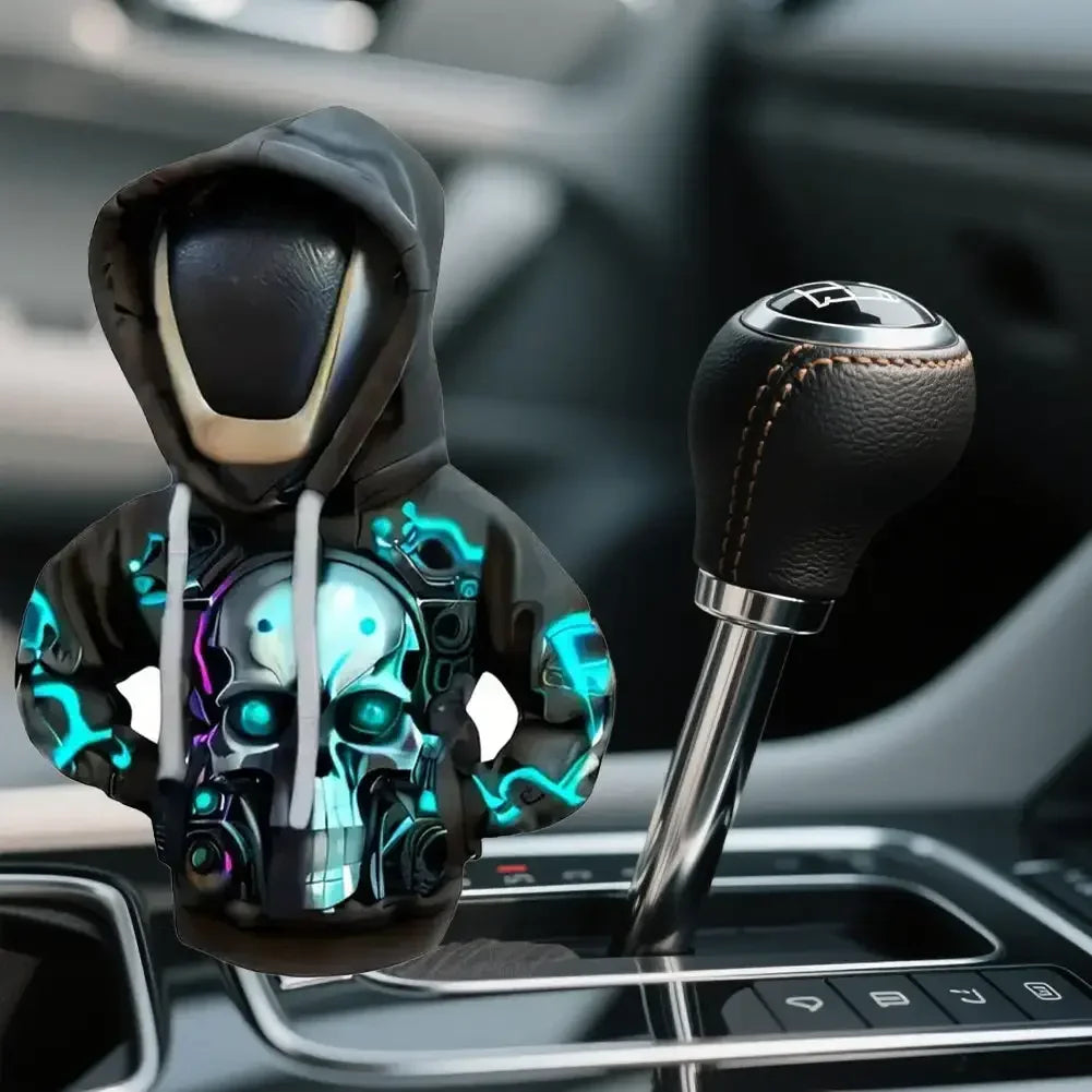 Couvercle universel de levier de changement de vitesse de voiture, couverture de sweat-shirt pour pommeau de levier de vitesse automobile, accessoires d'intérieur à capuche