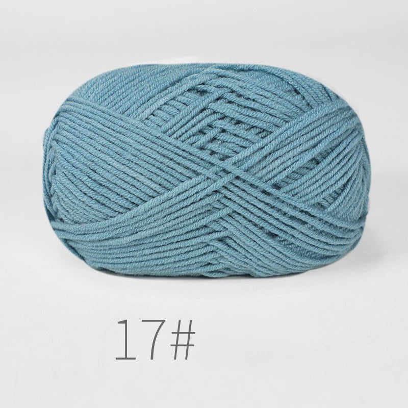 Nouveau 5 pièces couleurs mélangées fil lait coton fil combinaison Crochet tricot fil ensemble pour à la main bricolage artisanat pull écharpe tricot